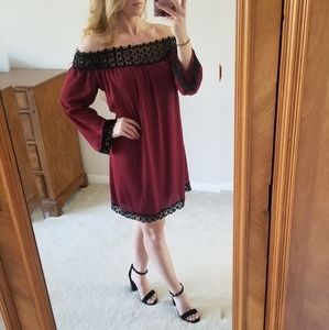 Elegant off the shoulder dress dress